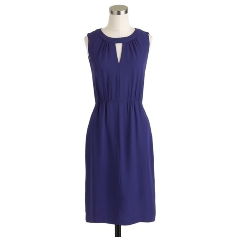 J. Crew‎ Sophisticated Keyhole Crepe Dress - Picture 2 of 2